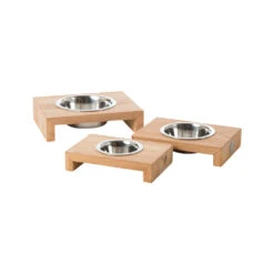 51 Degrees North Single Food Bowl Teak