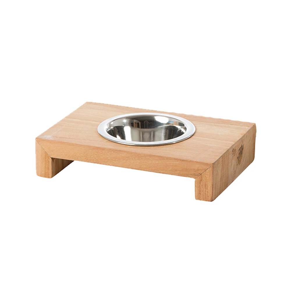 51 Degrees North Single Food Bowl Teak 2 51 Degrees North Single Food Bowl Teak - Image 2