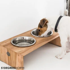 51 Degrees North Food Bowl Teak High 12 51 Degrees North Food Bowl Teak High -Beeztys Zone 51 degrees north voerbak teak high 211100 1000 none