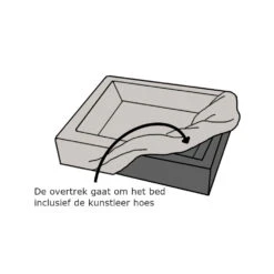 Bia Bed Ribbed Cover -Beeztys Zone bia bed rib overtrek 191357 1000 none