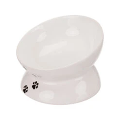 Savic Trixie Ergonomic Food And Water Bowl - White -Beeztys Zone trixie ergonomische voer en waterbak wit 183064 2000 none